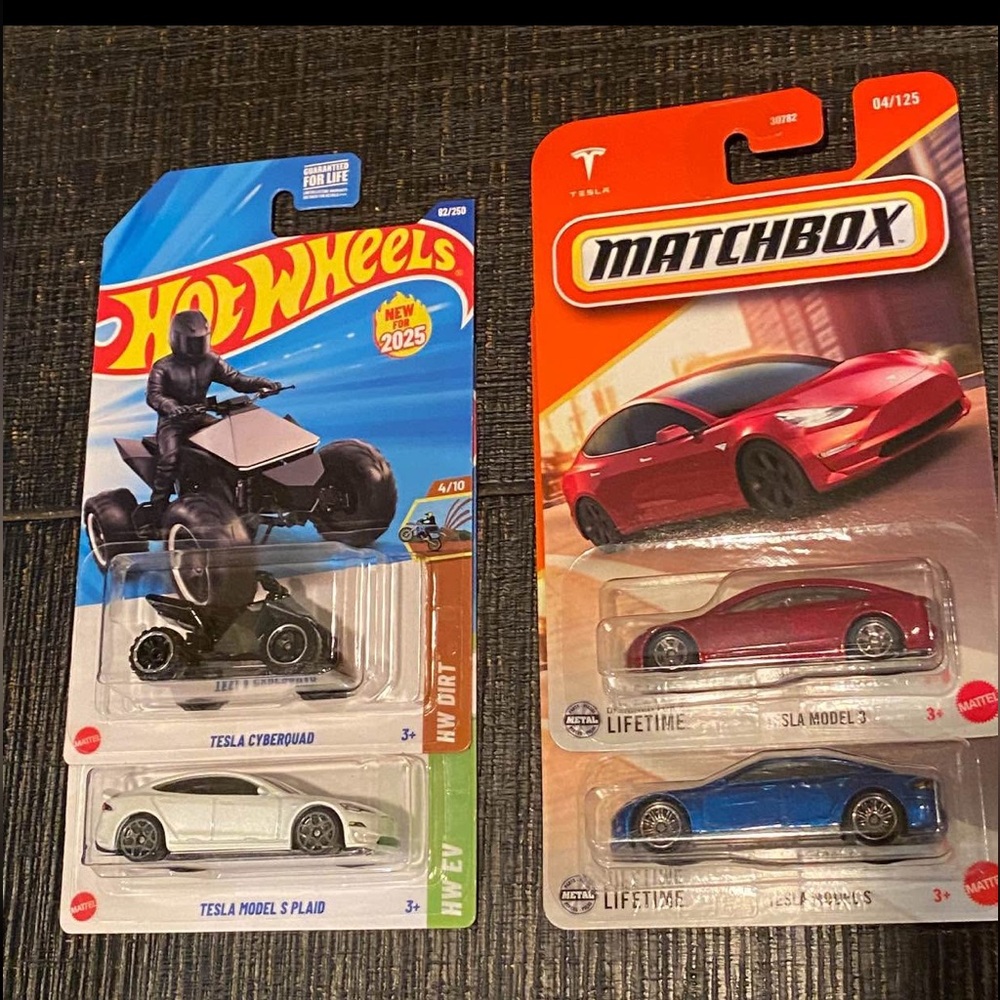 Hot wheels/ matchbox Tesla Lot